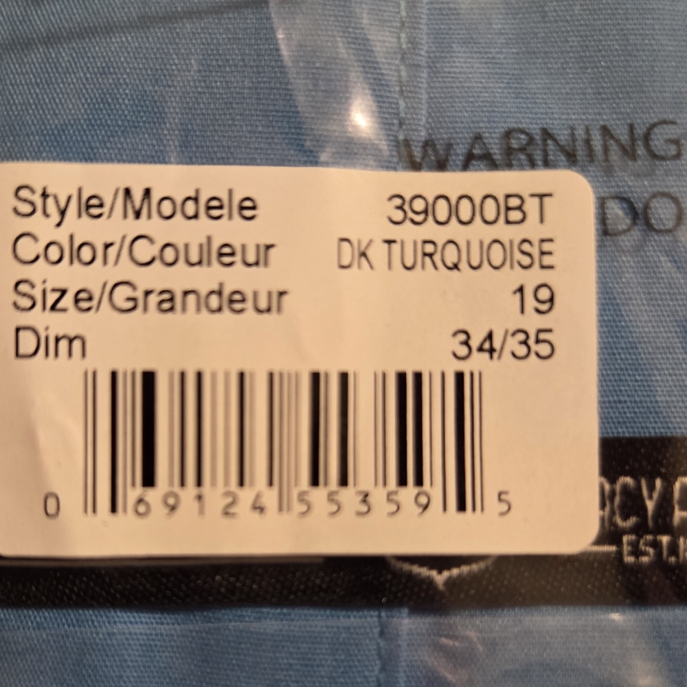 💘■Limited Time■🆕️Stacy Adams Men's Blue Performance Tech Shirt With Tie 👔 - Picture 3 of 7